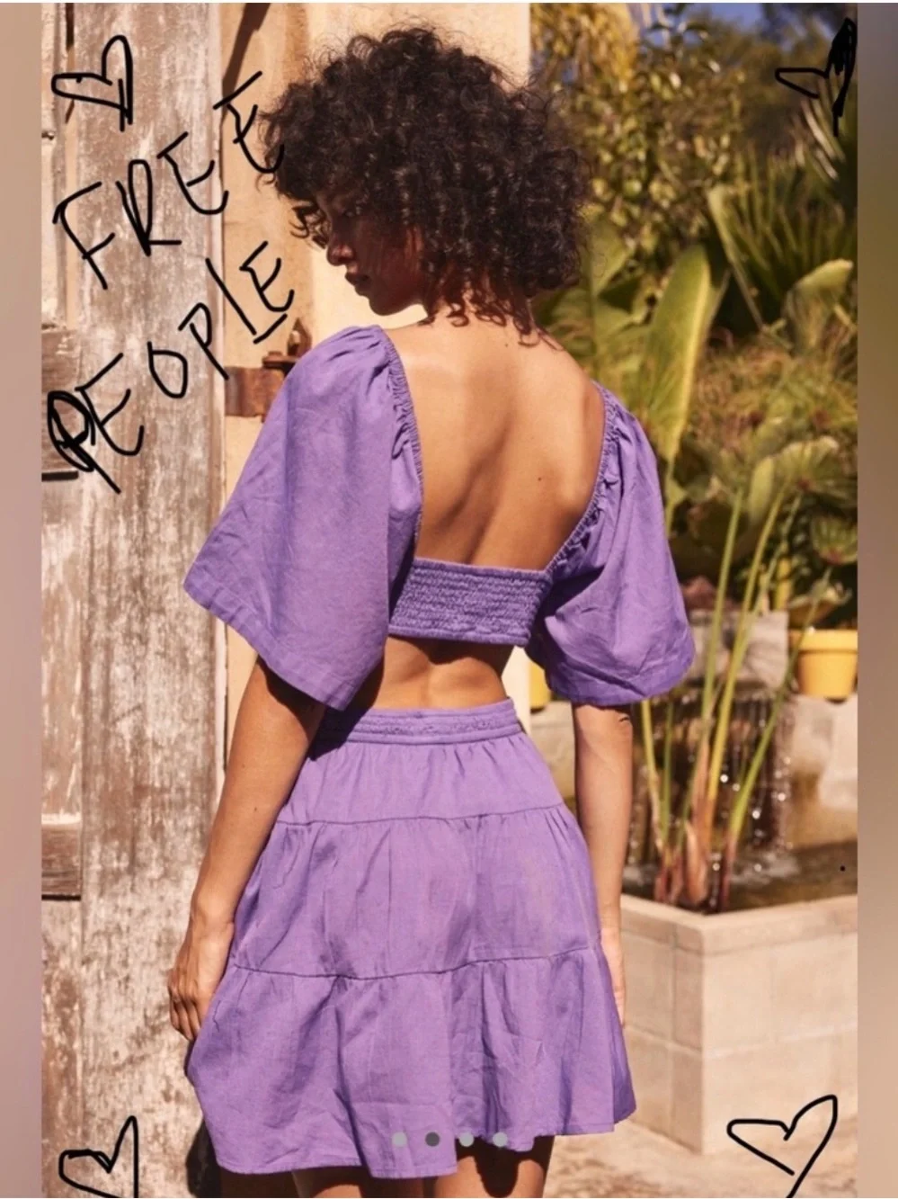 Free People Cross Of Sunlight Mini Dress Small